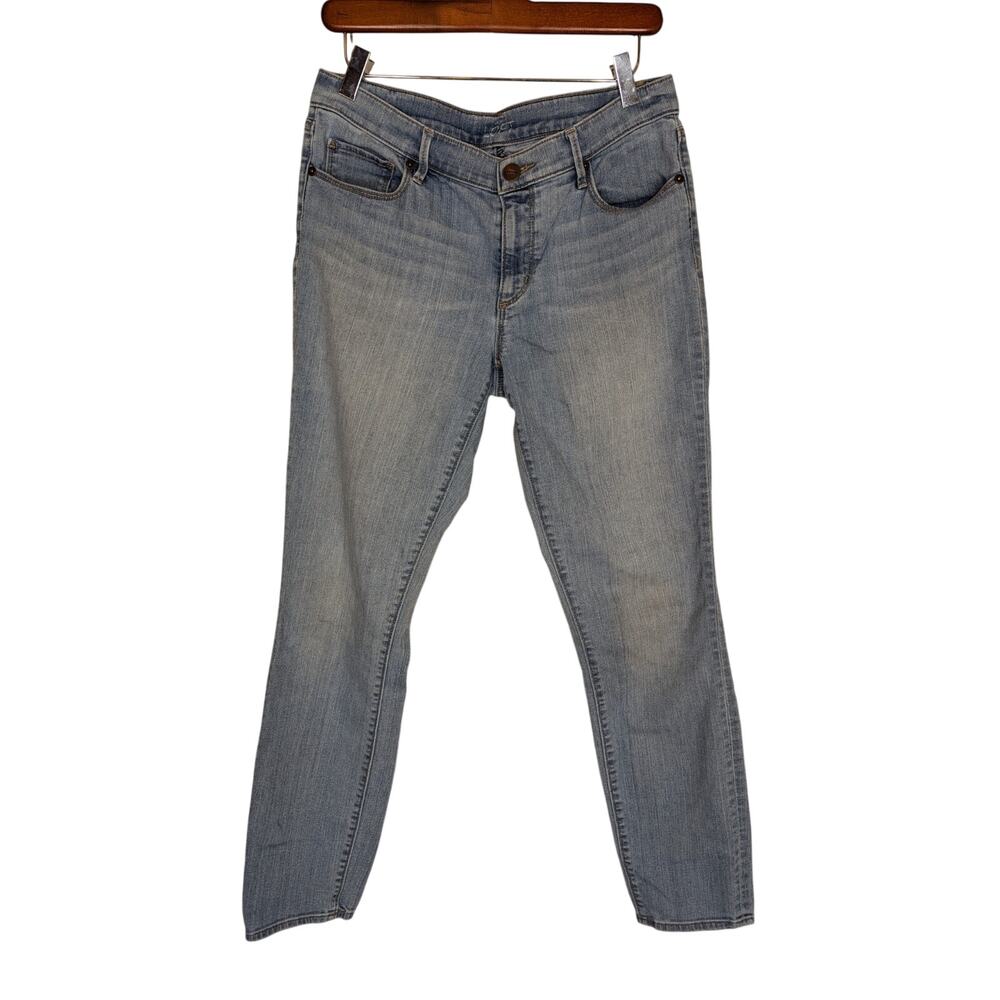 Loft Ann Taylor Modern Straight Jeans Womens Blue Denim Light Wash 31/29